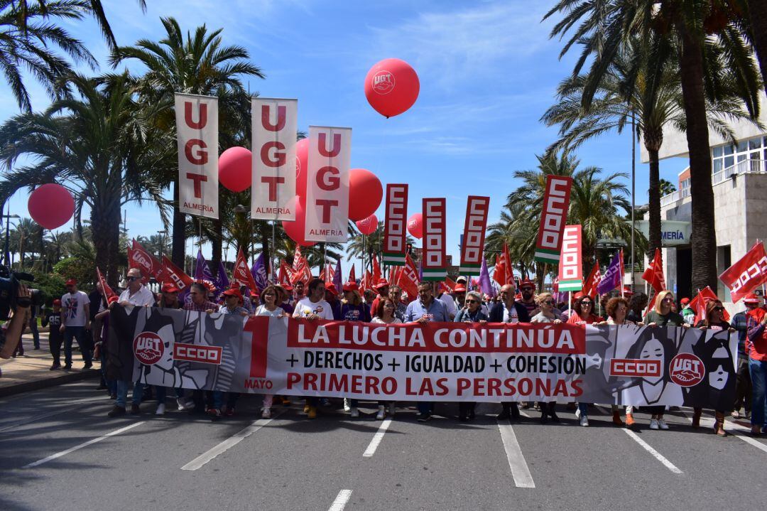 Movilización 1 de Mayo en Almería.