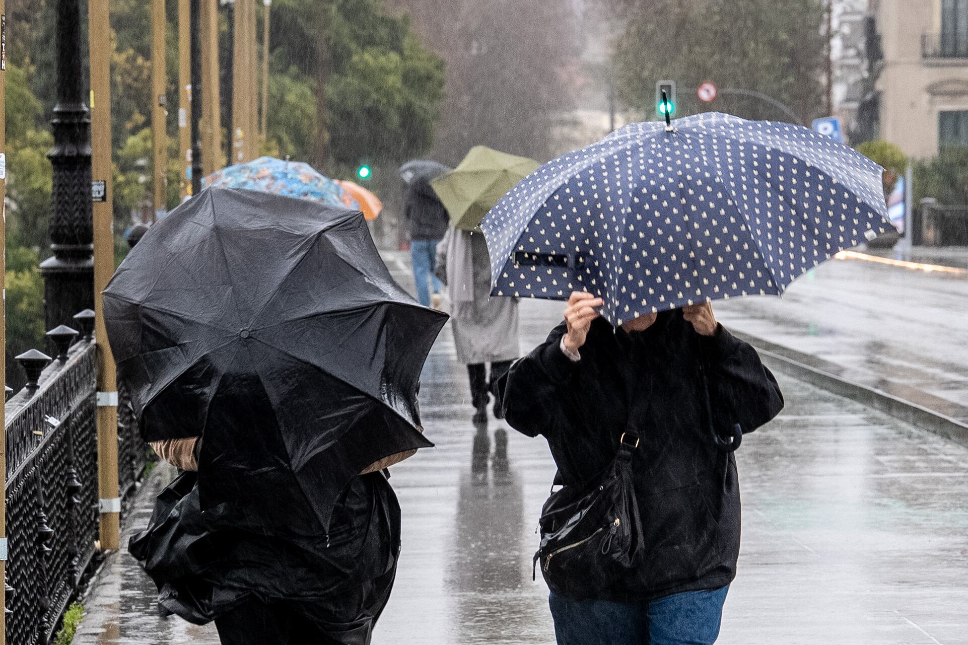 Lluvias durante los últimos días de enero en Sevilla