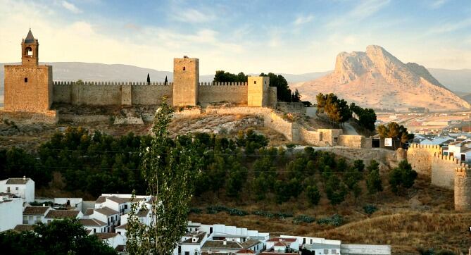 Vista de la Alcazaba de Antequera (Málaga)