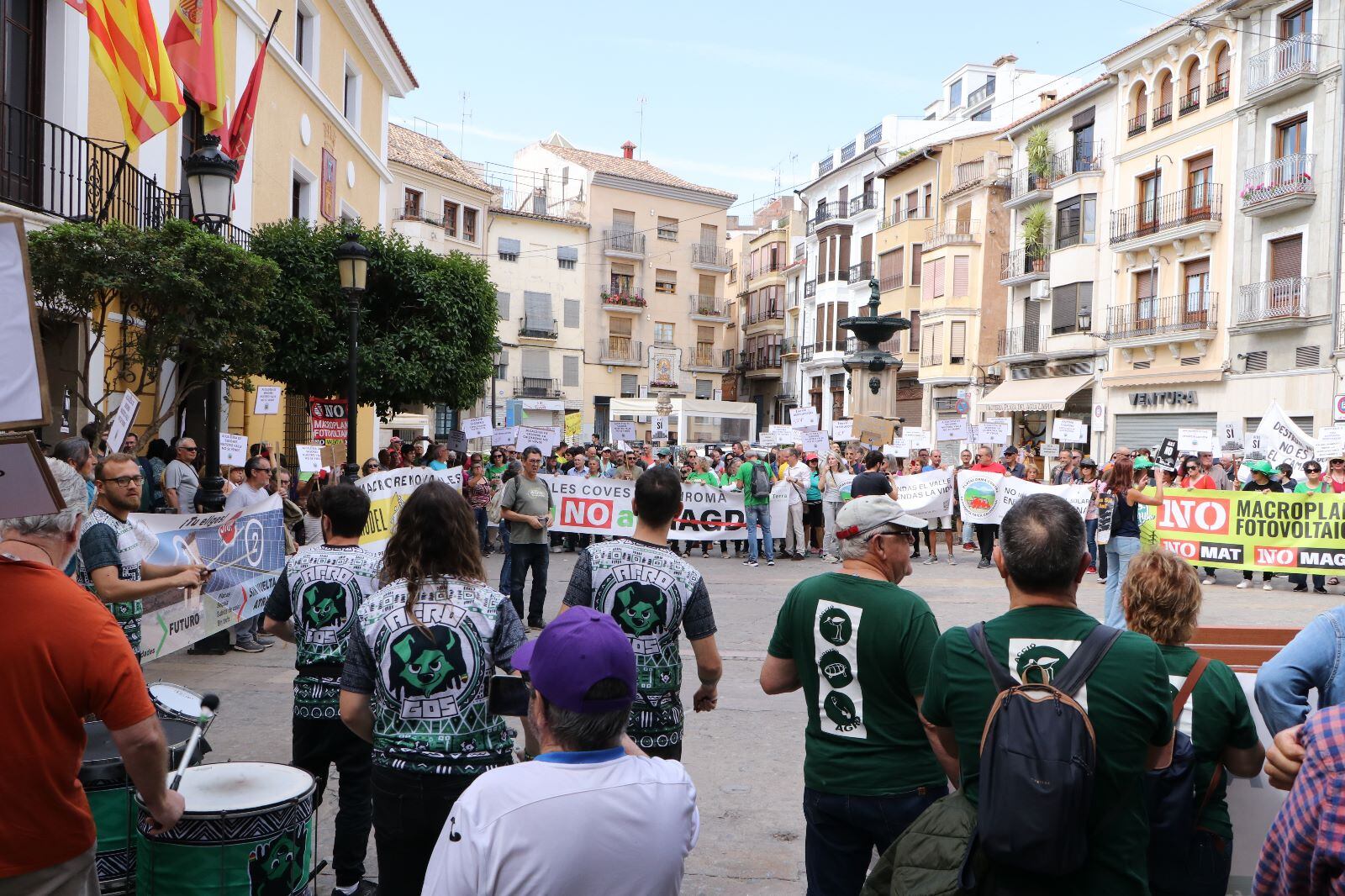 Manifestación en Segorbe contra la instalación de renovables en zonas fértiles.