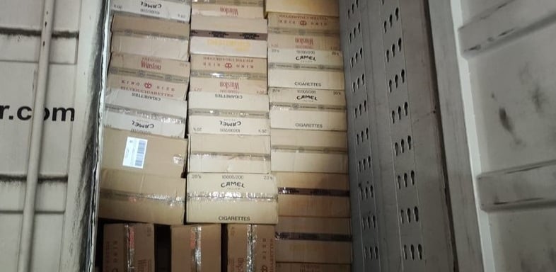 Cajetillas aprehendidas por la Guardia Civil