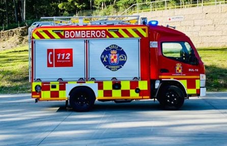 Nuevo mini camión de los bomberos.