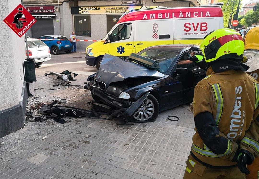 Estado de la vía tras el accidente mortal