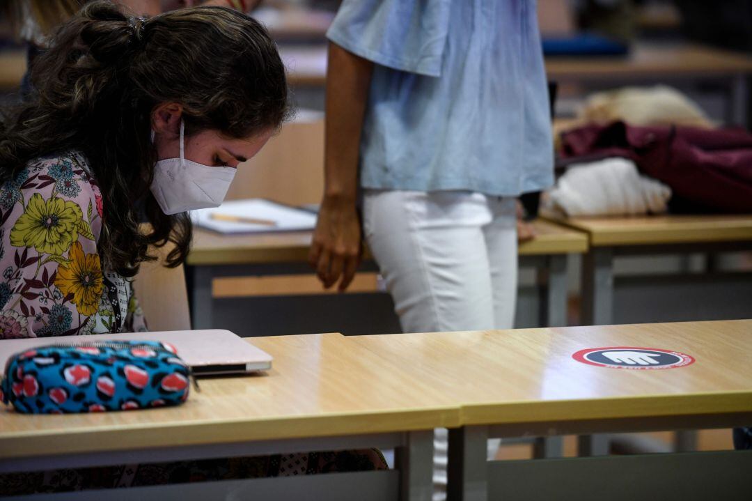 Estudiantes, en la universidad de Comillas, en Madrid. 