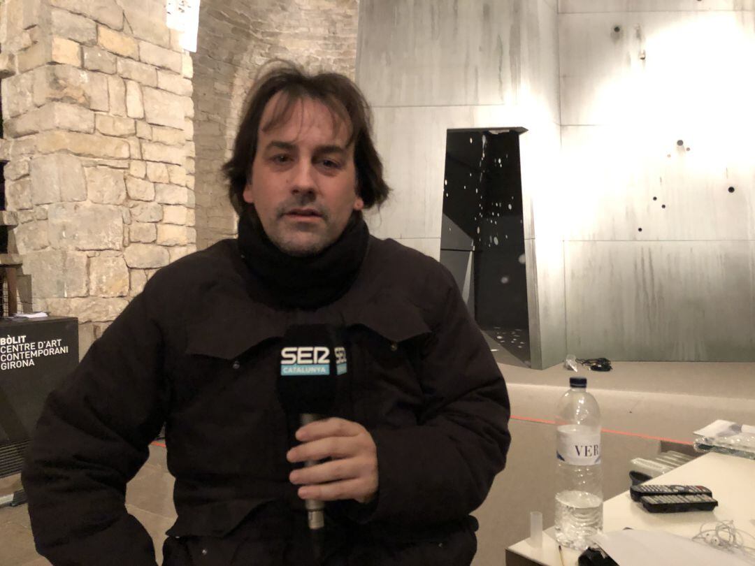 Isaki Lacuesta a la capella de Sant Nicolau