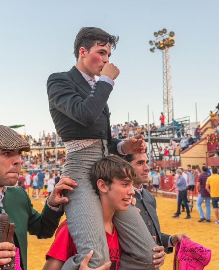 Tristán Barroso, novillero de la Escuela Taurina de Badajoz