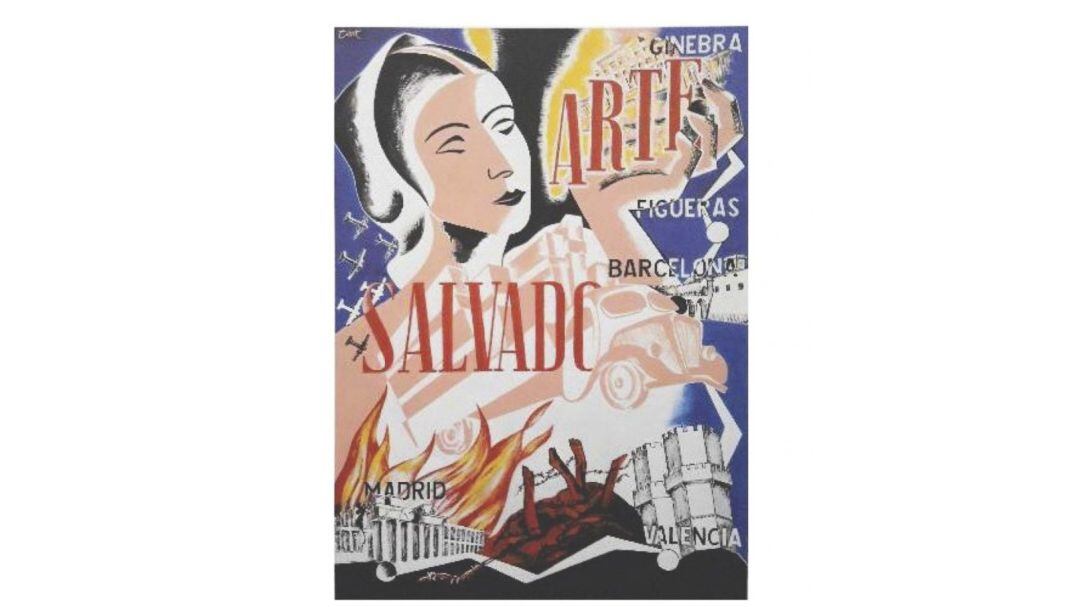 Cartel de la exposición "Arte Salvado"