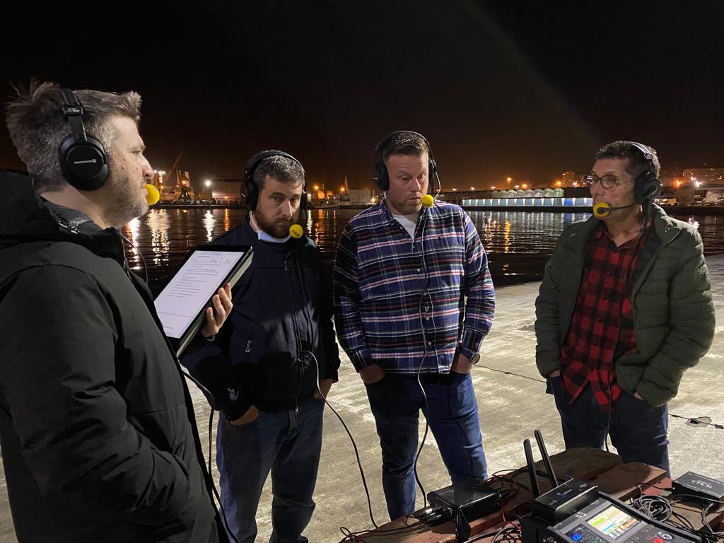 Felipe Canosa, Fran y Javi son pescadores de A Coruña.