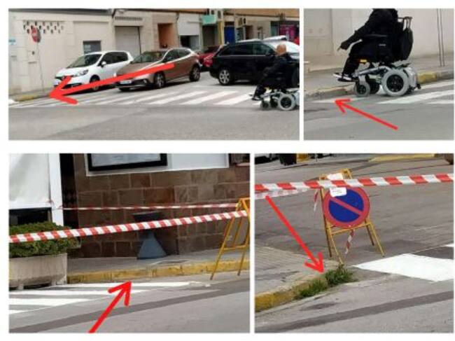 Barreras arquitectónicas en la ciudad de Oliva