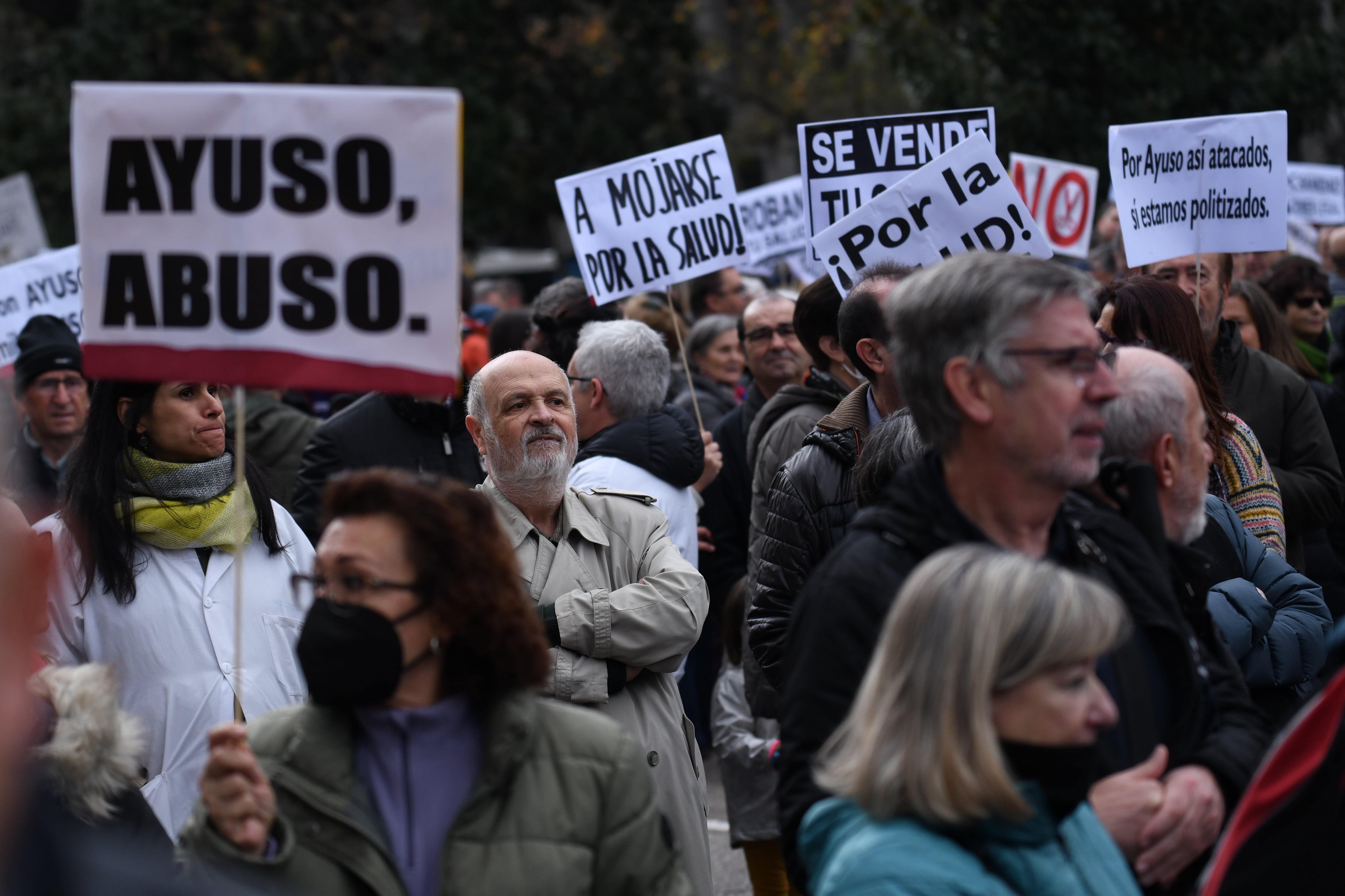 Manifestación por la sanidad en Madrid