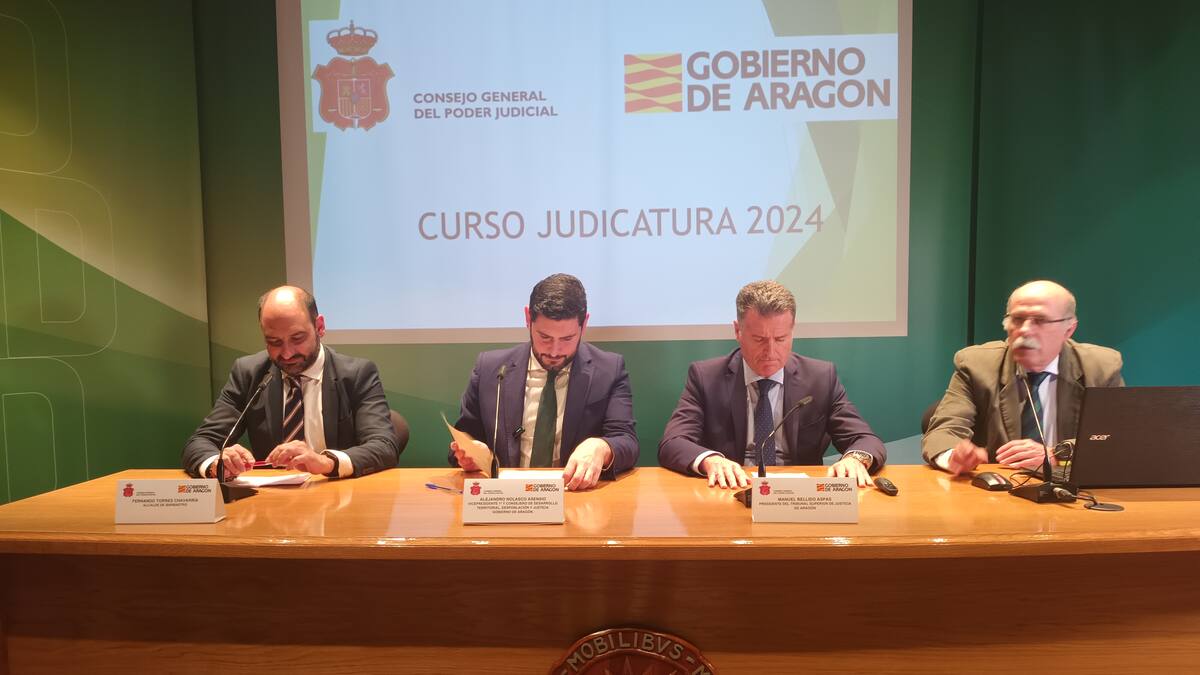 Alejandro Nolasco reivindica las medidas implantadas para la digitalización de la Justicia en Aragón