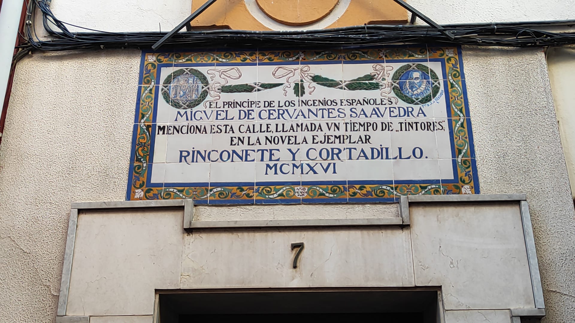 La calle Tintores ya fue referida por Cervantes en su 'Rinconete y Cortadillo'