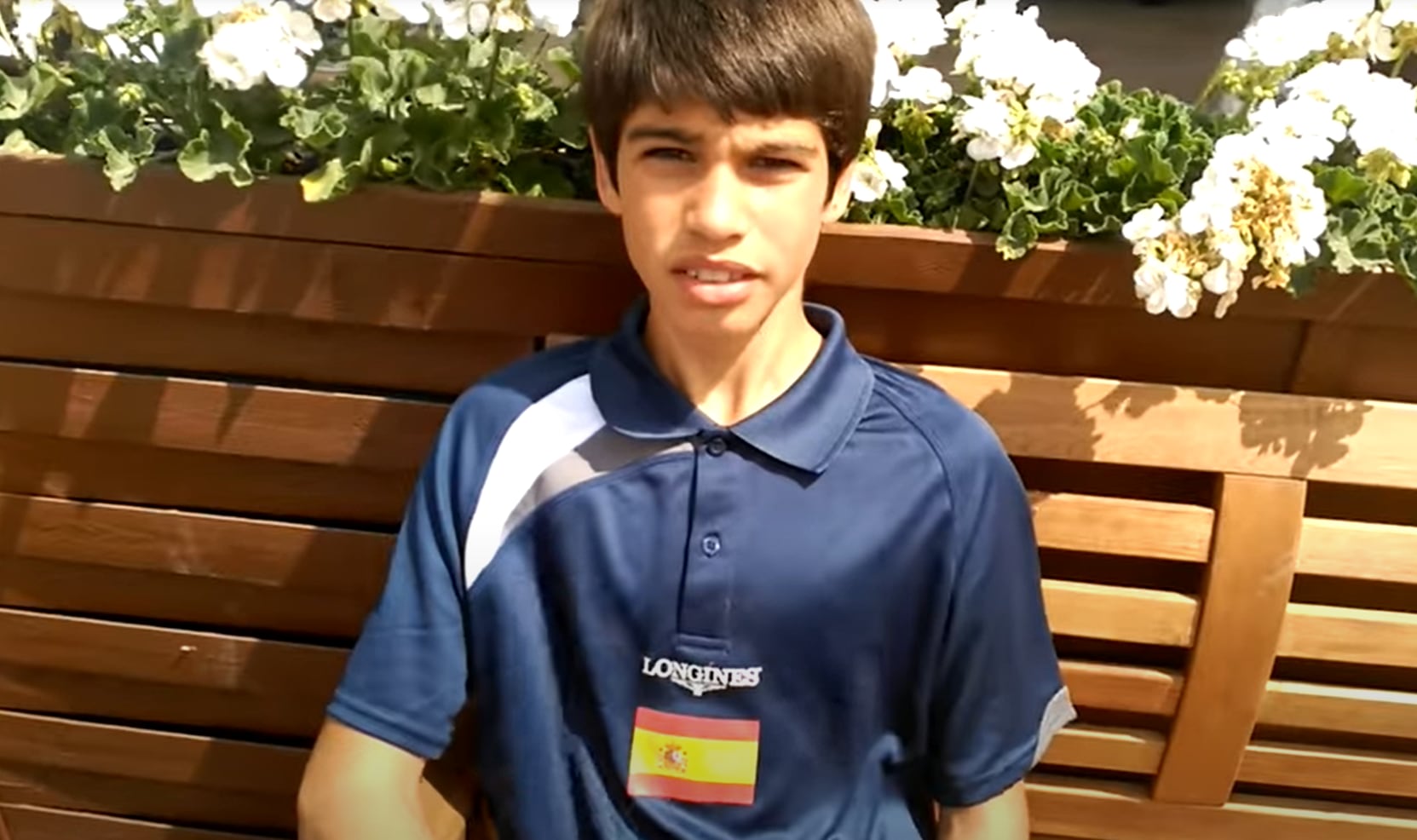 Carlos Alcaraz con 12 años.