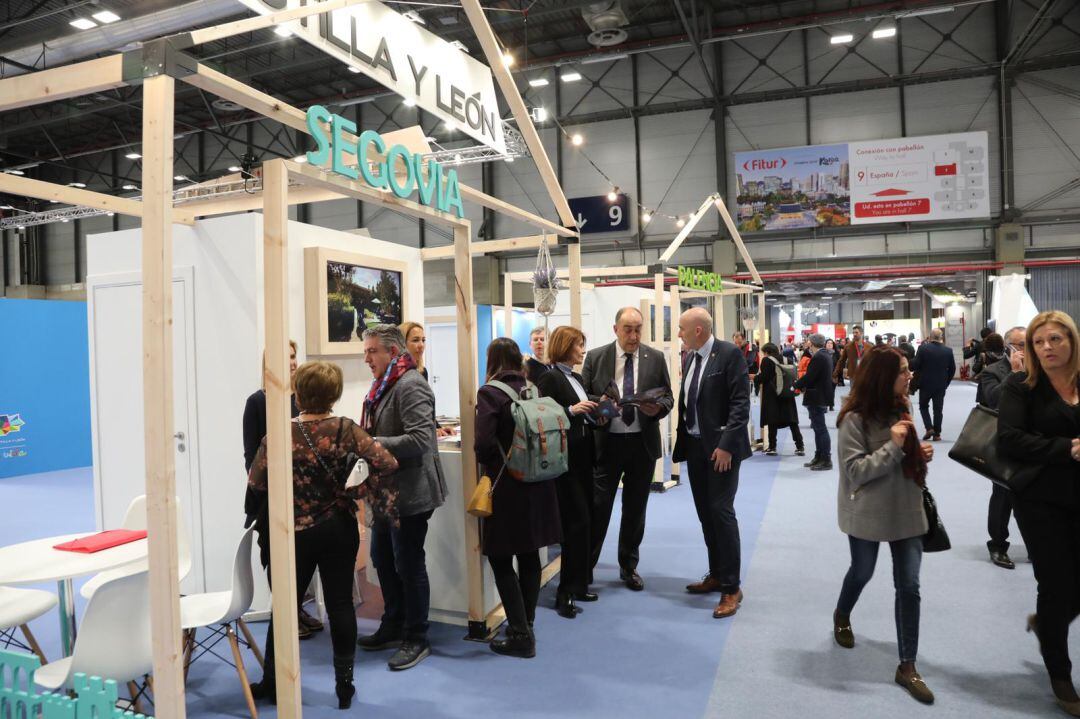 Stand de la Diputación de Segovia en Fitur.