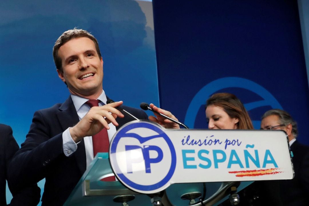 El presidente del PP, Pablo Casado.