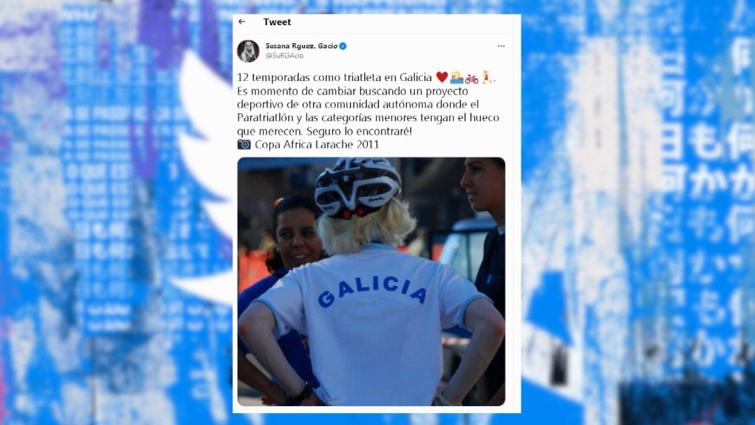 El tweet en el que Susana anuncia su marcha 