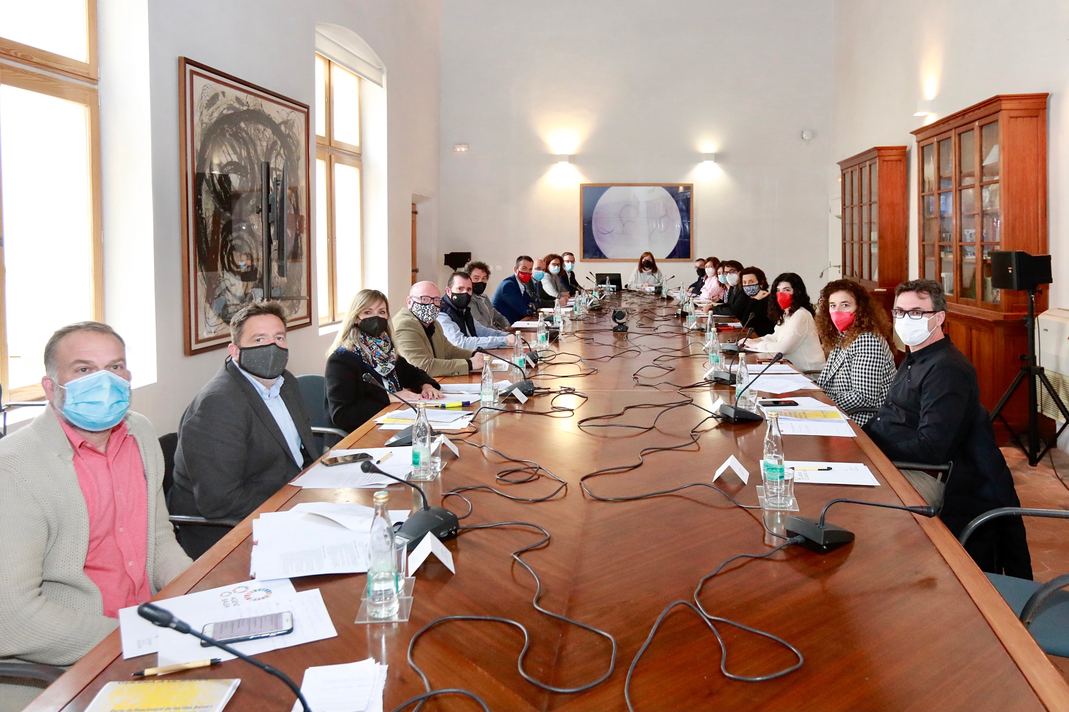 Un momento durante la reunión sobre el Pacto de Reactivación