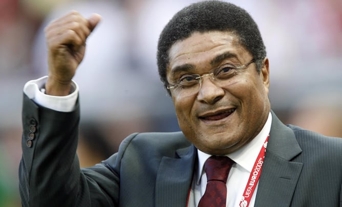 Eusébio, ídolo de la afición portuguesa.