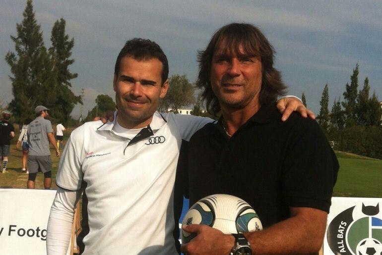 Jaime Romero (izquierda), Campeón de España de Footgolf