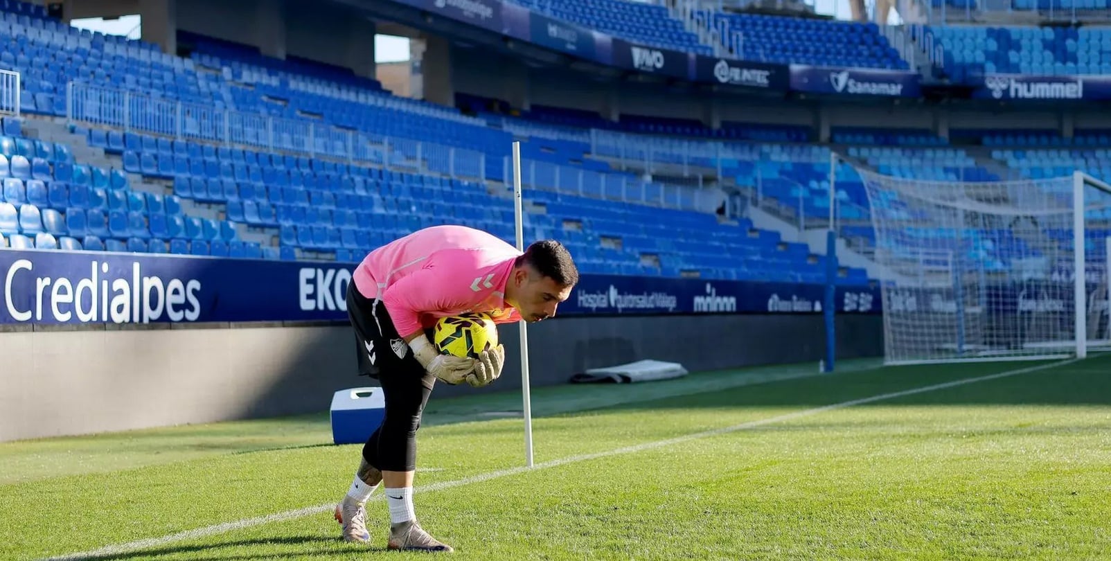 Alfonso Herrero, en el entrenamiento del jueves