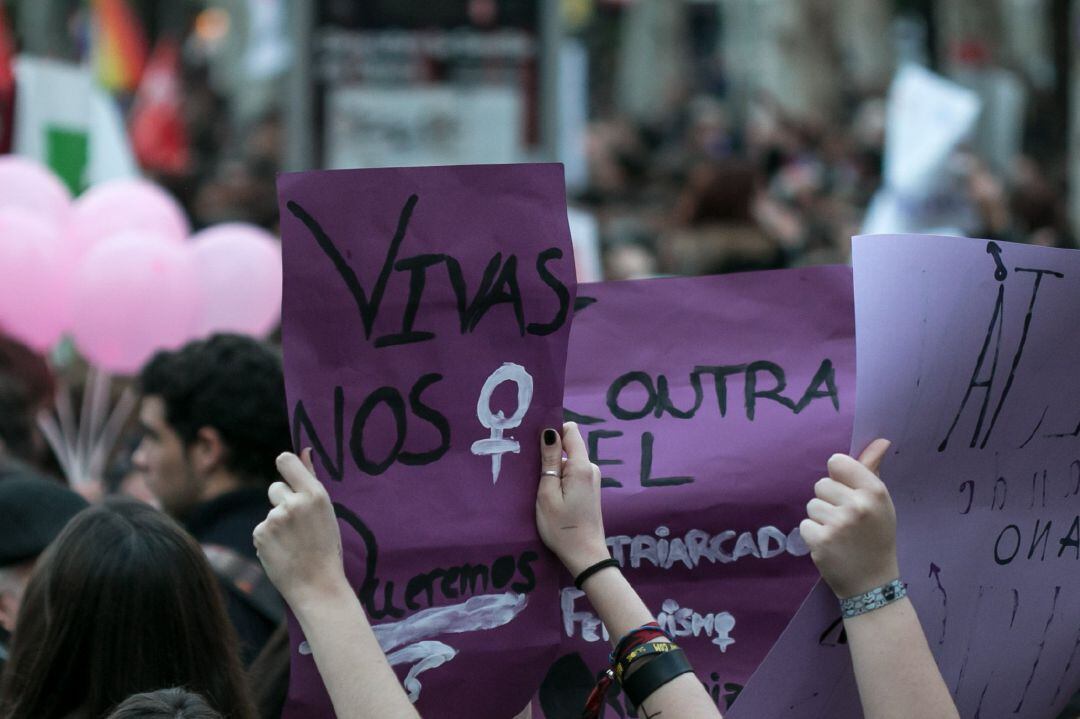 Concentraciones en Andalucía convocadas por el movimiento feminista con motivo del Día de la Mujer.