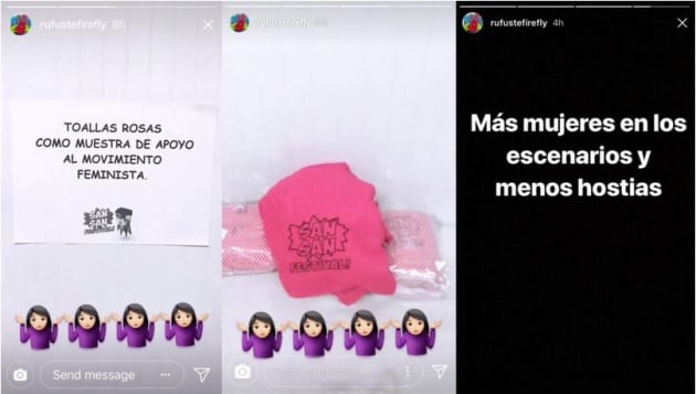 Rufus T. Firefly criticó en Instagram la iniciativa de las toallas