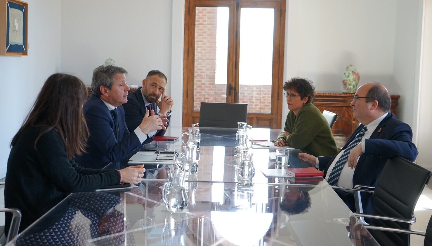 Reunión entre José Antonio Santano y Miquel Iceta