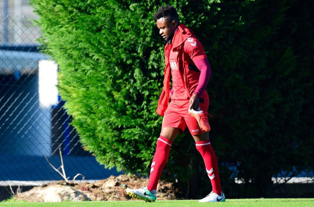 Ritchie Kitoko lleva cuatro semanas entrenando con sus compañeros.