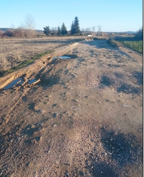 Estado del antiguo camino de la Almunia