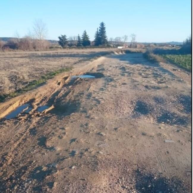 Estado del antiguo camino de la Almunia