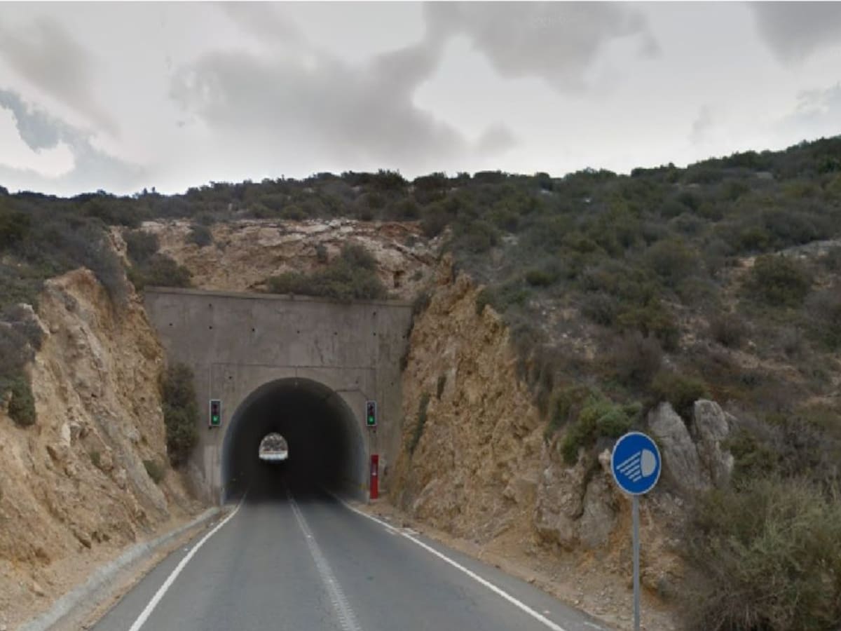 Cerrado al tráfico temporalmente el segundo túnel de la carretera a Escombreras