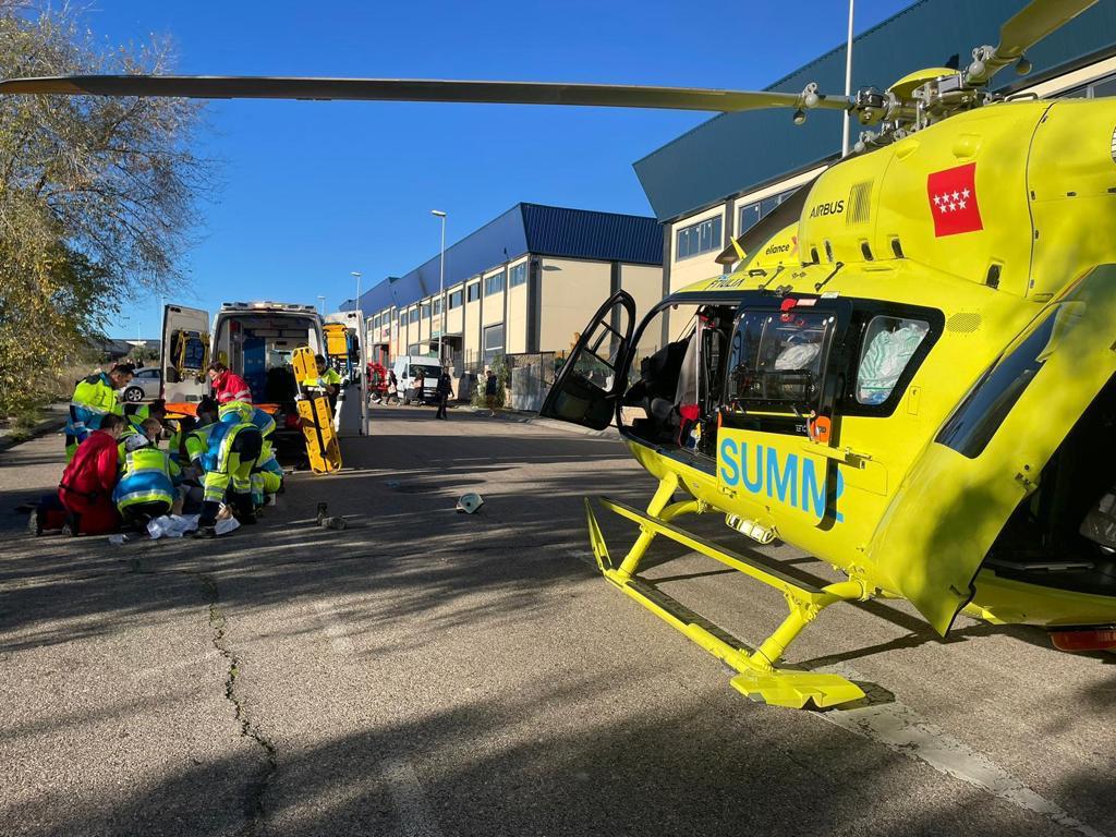 El herido ha sido trasladado en estado muy grave al Hospital 12 de Octubre