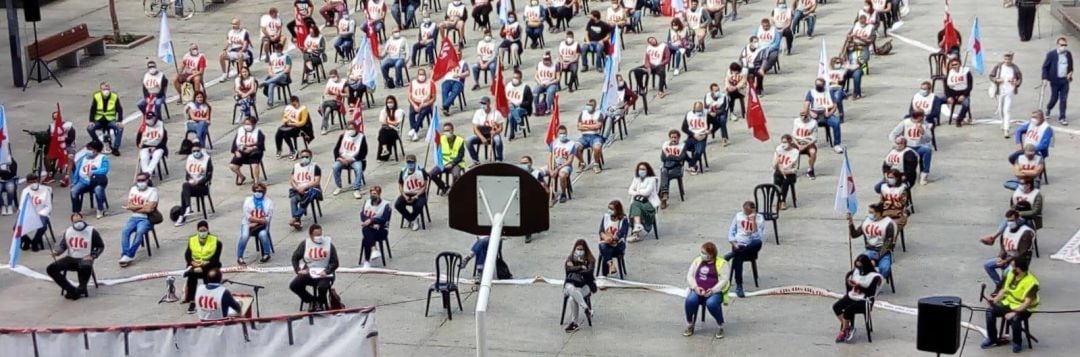 Marchas de la CIG en Galicia durante la crisis del coronavirus