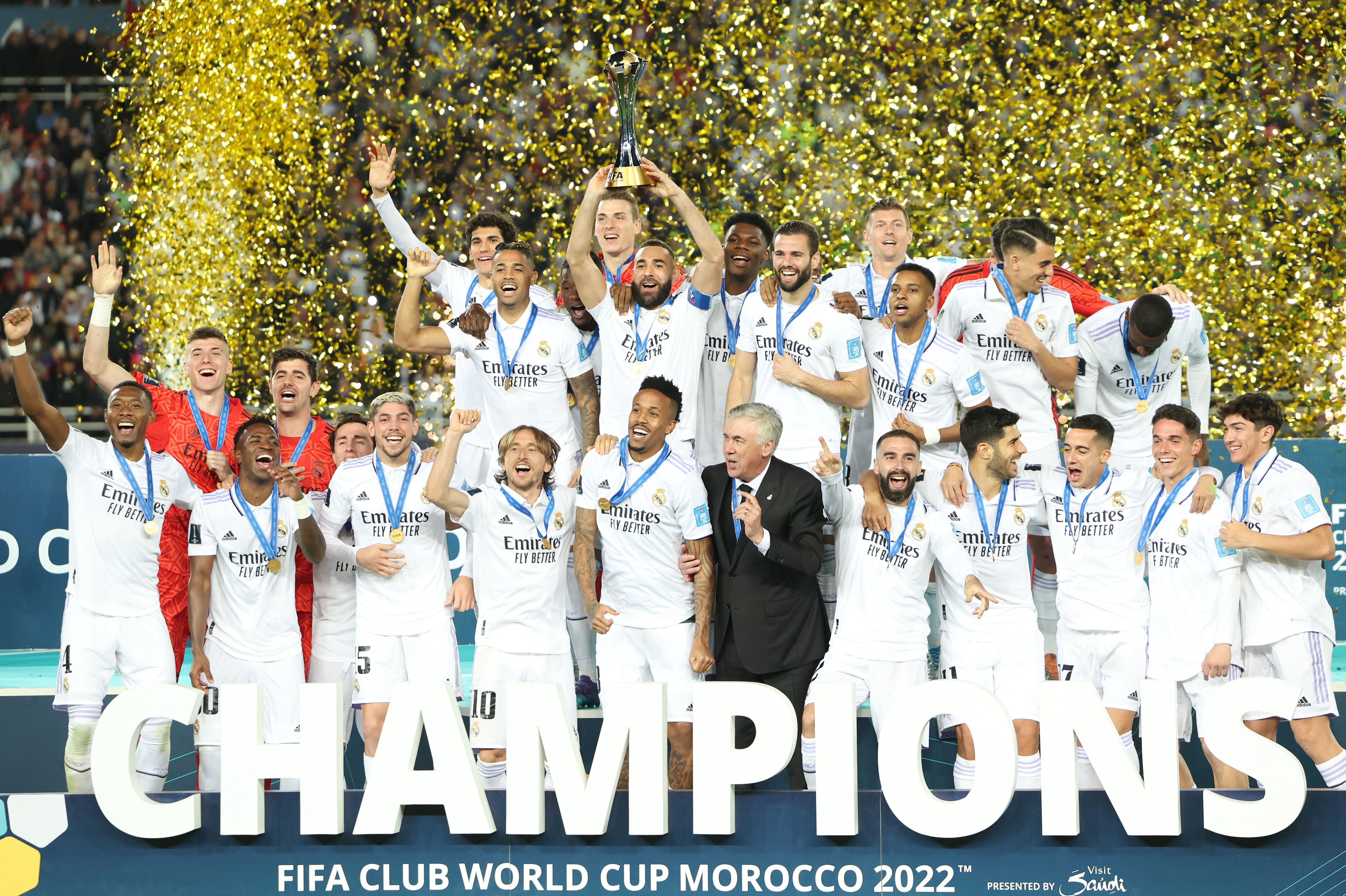 El Real Madrid celebra el Mundial de Clubes 2022