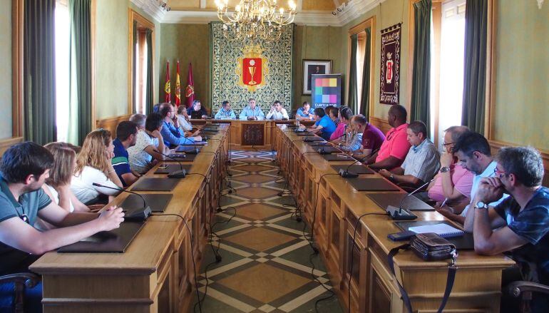 Reunión del alcalde con clubes deportivos el pasado 22 de junio