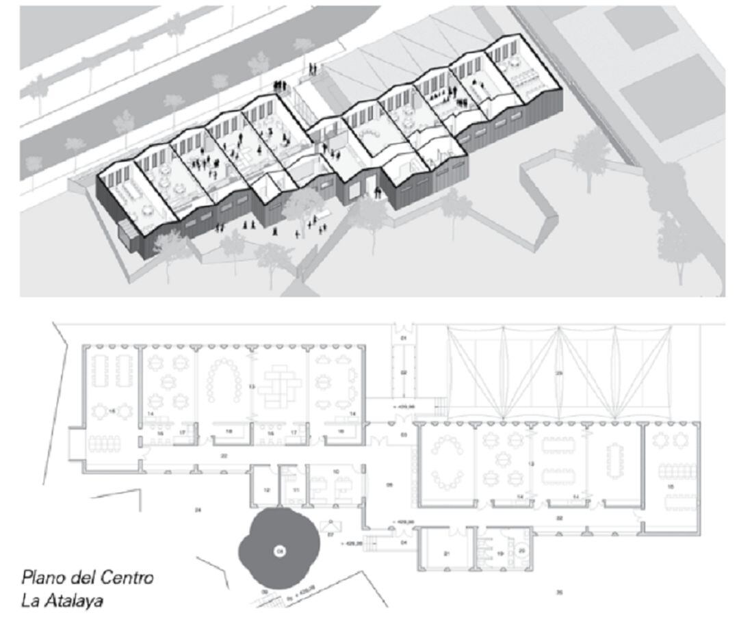 Plano del centro infanto juvenil La Atalaya