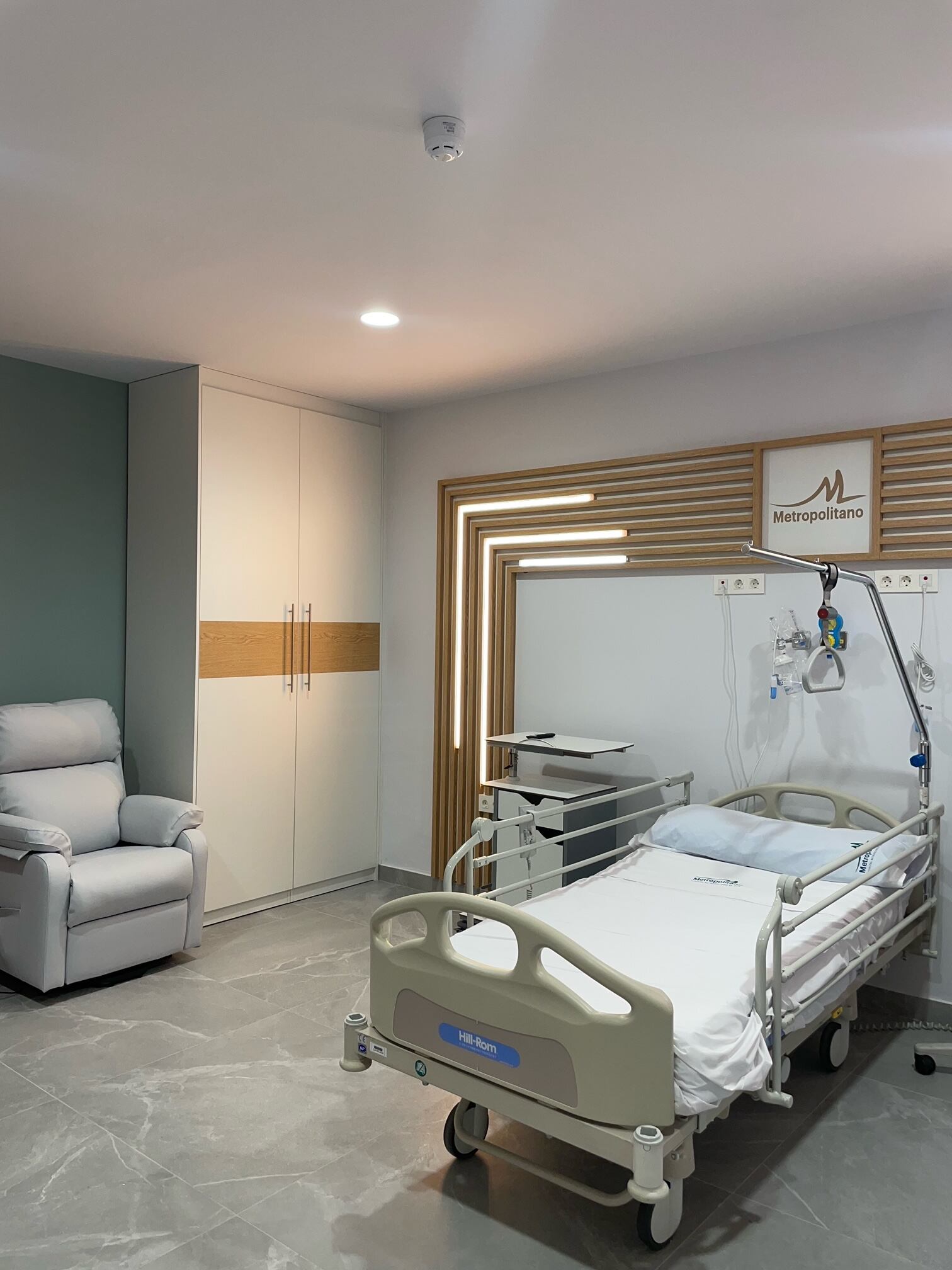 Habitación del Hospital Metropolitano de Jaén