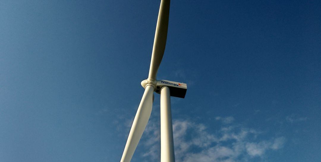 Aerogenerador del parque eólico de la Sierra del Merengue