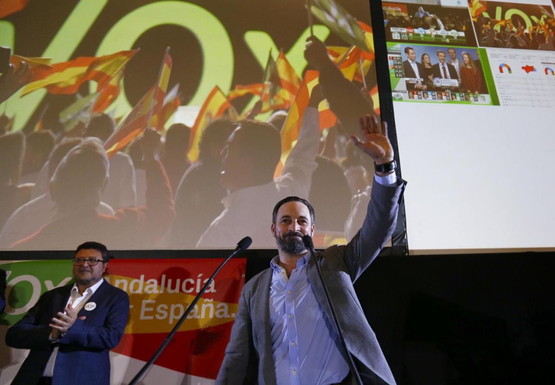 El líder de Vox, Santiago Abascal.