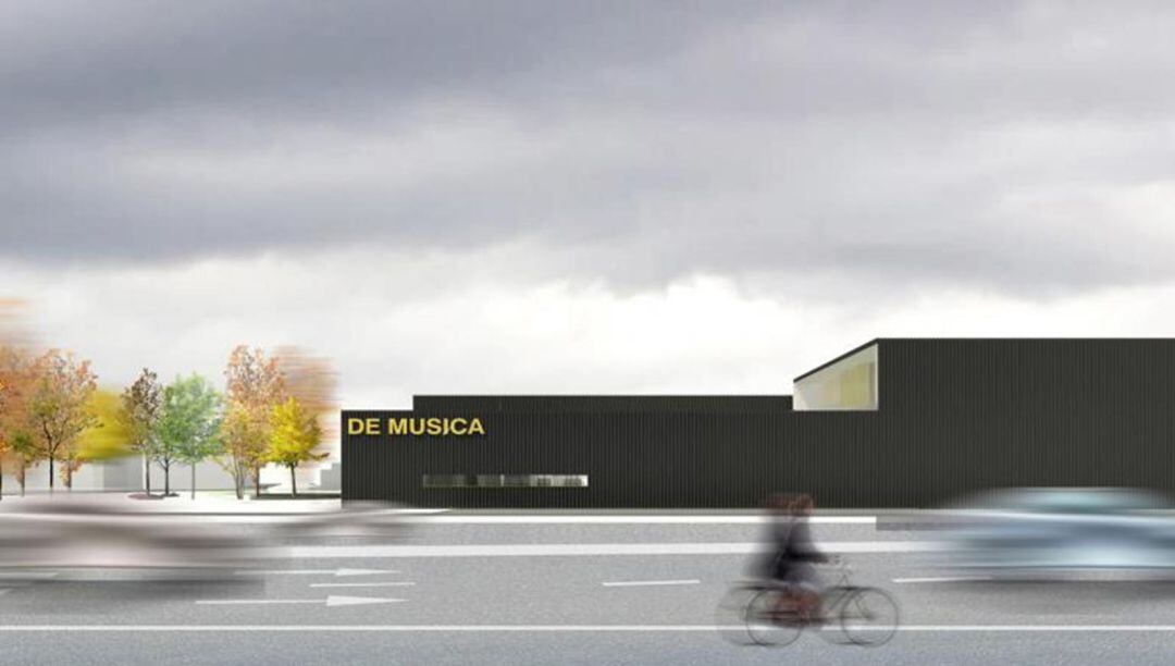 Infografía del nuevo conservatorio de música de León