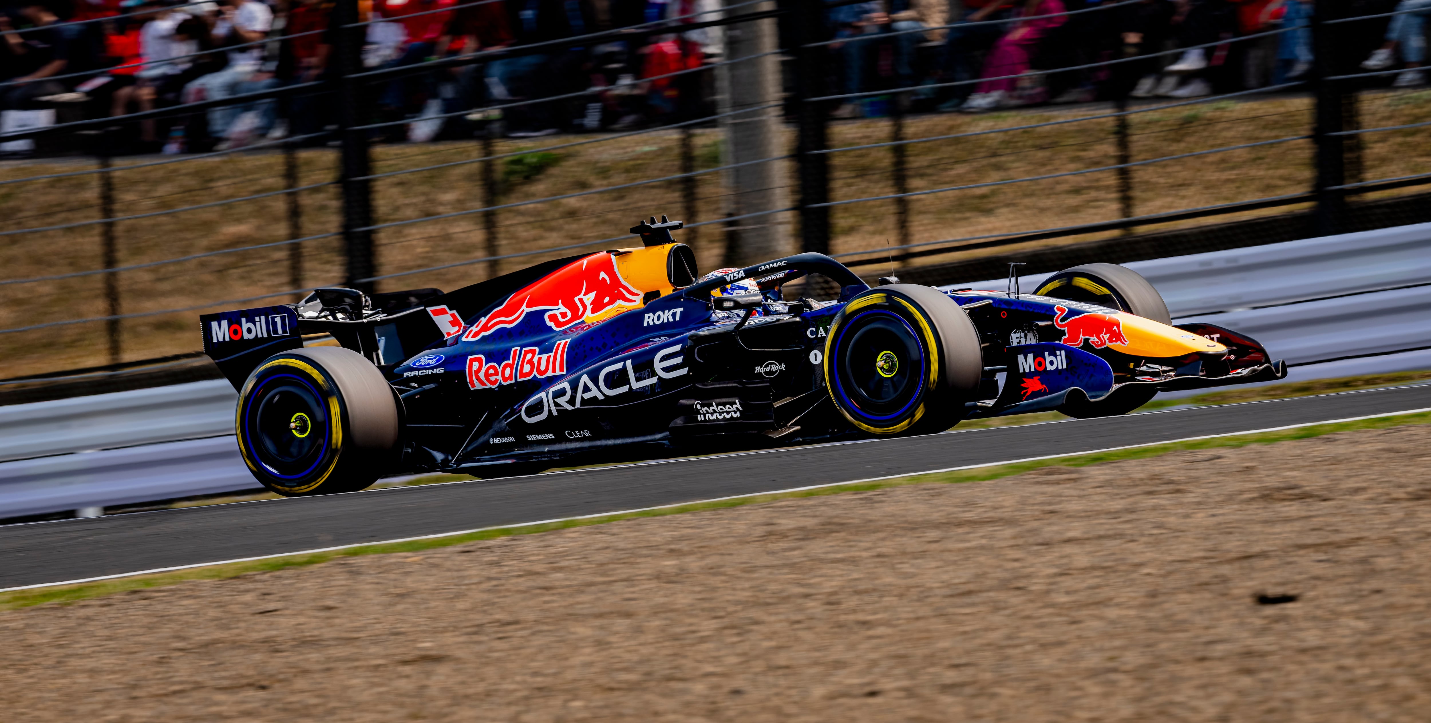 El Red Bull de Max Verstappen, durante el GP de Japón