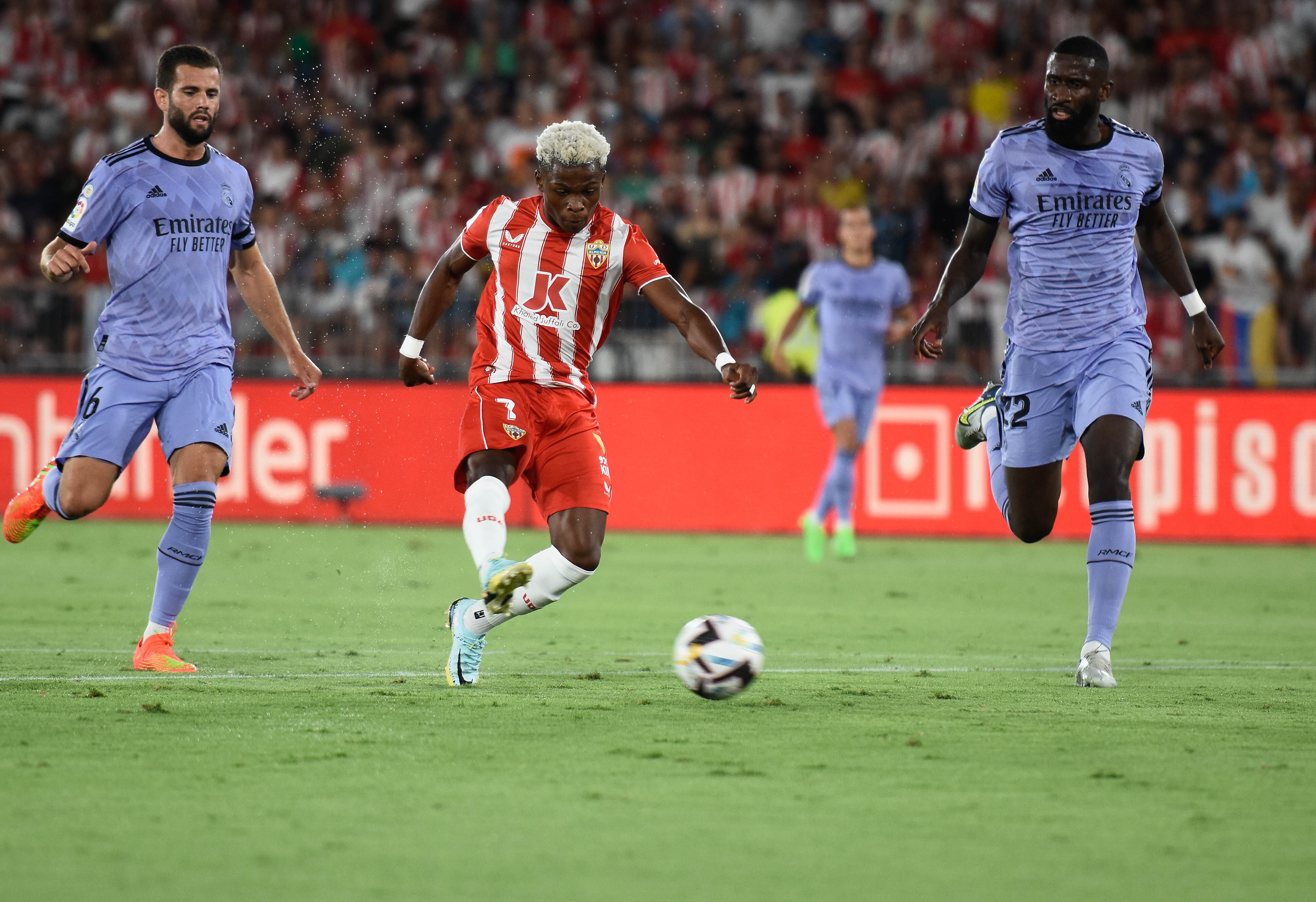 Ramazani en la jugada de su gol al Real Madrid en la primera jornada.