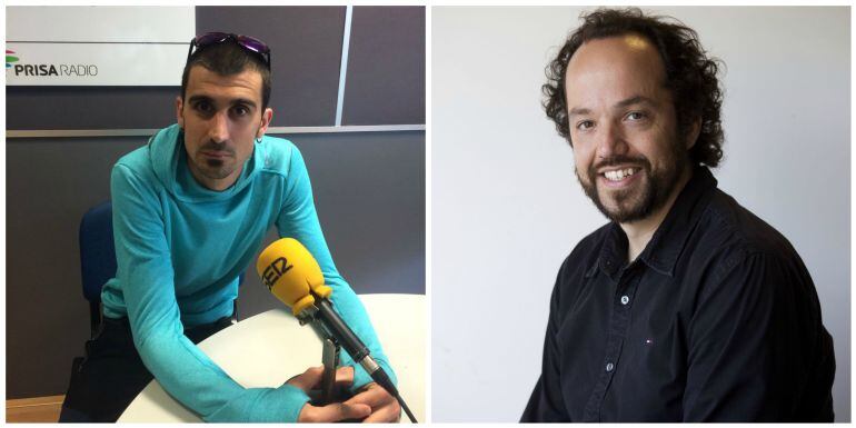 D'esquerra a dreta, Joan Vidal i Esteve Giralt.