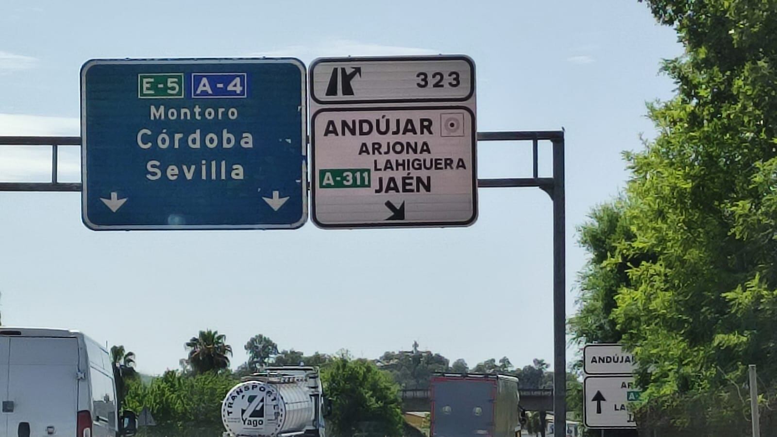 Autovía A-4 a su paso por Córdoba