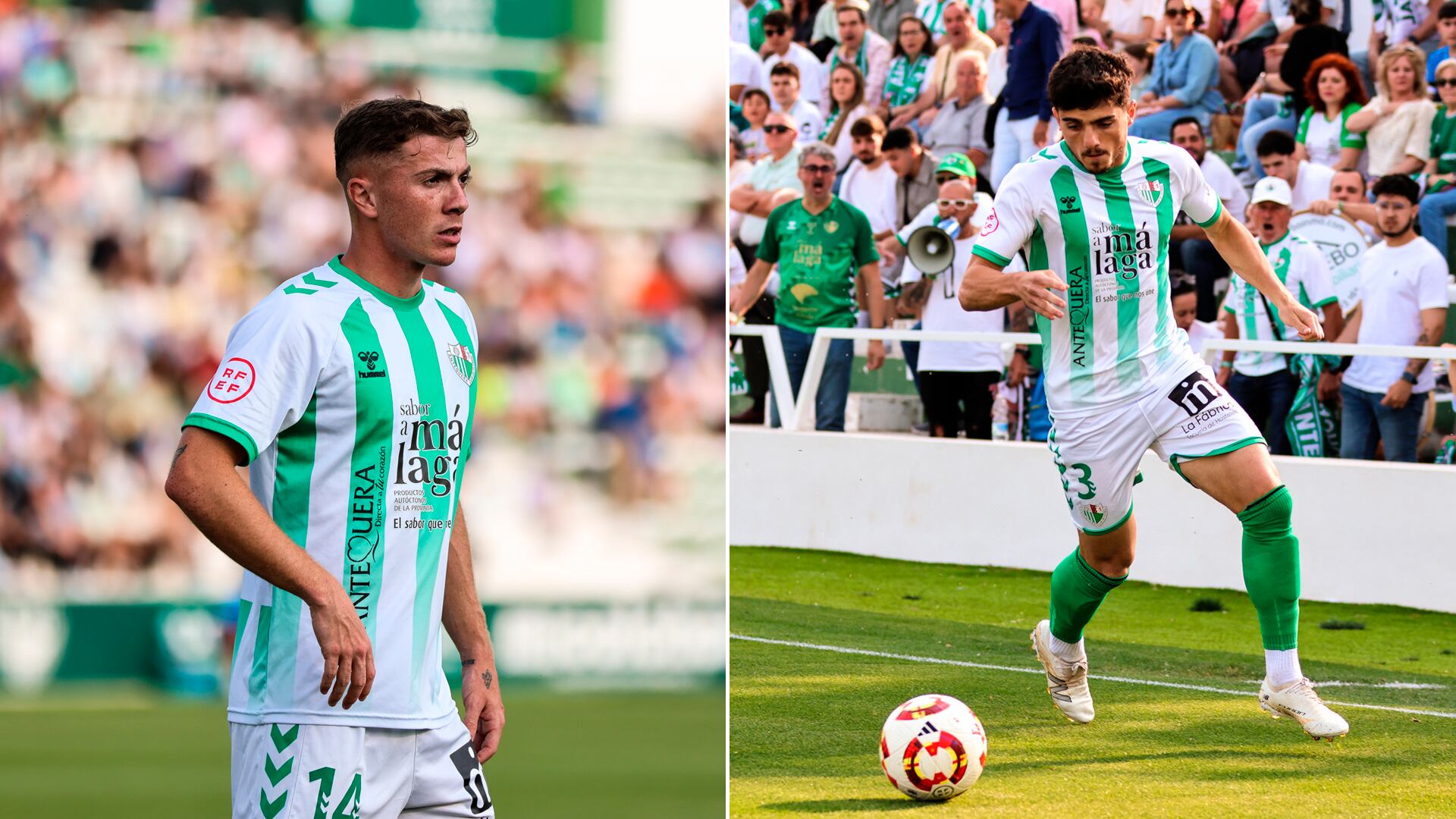 Álex Rubio y Juanmi Carrión, con el Antequera CF