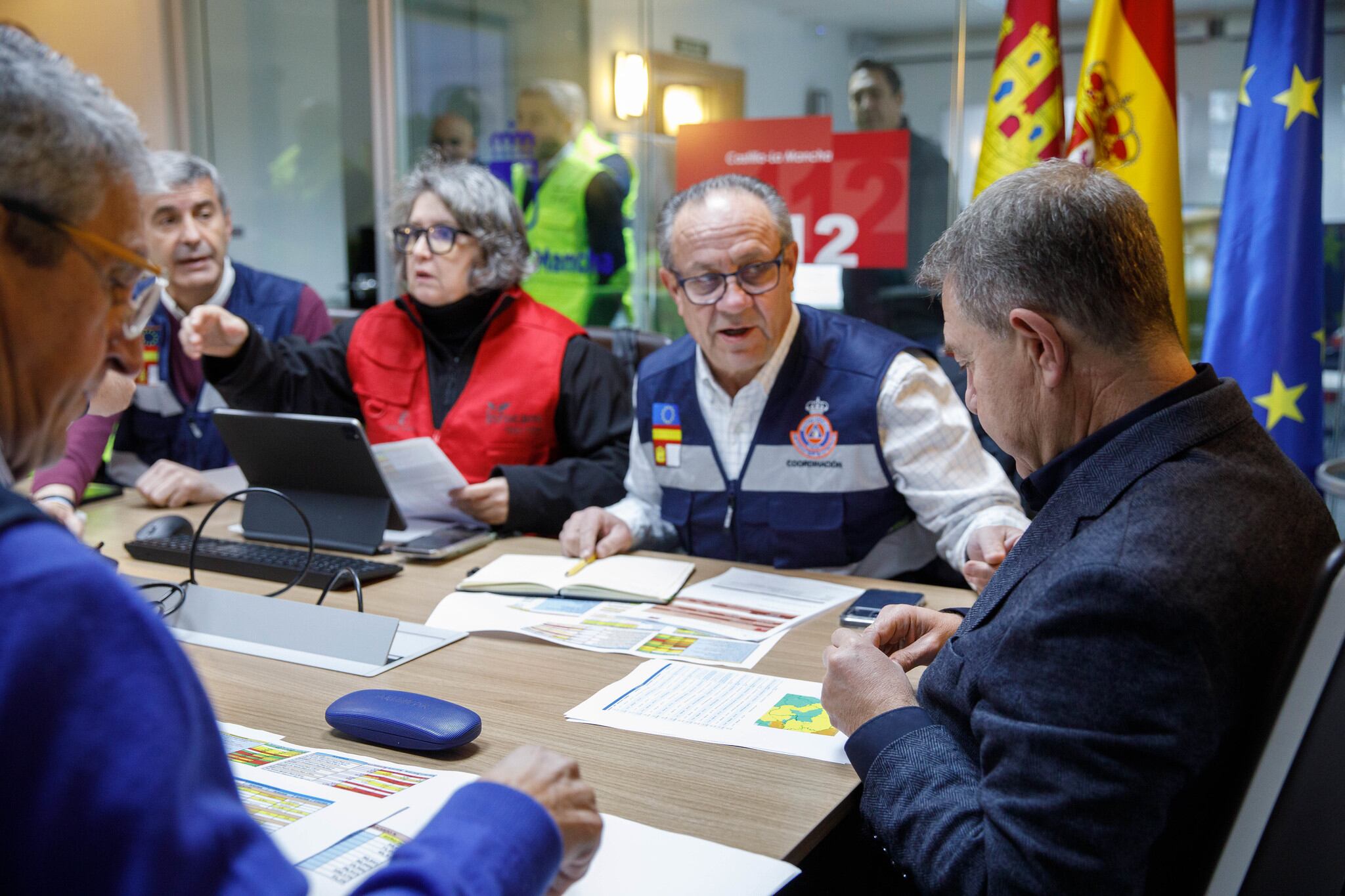 Reunión del CECOP este sábado en el 112 de Castilla-La Mancha presidida por Emiliano García-Page