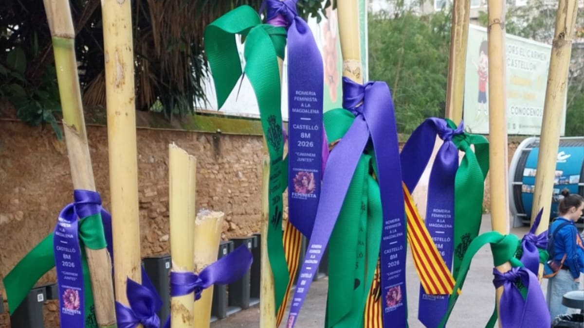 Castellón también se vuelca con el 8M en el día de la Romería: "Juntas llegamos más lejos"