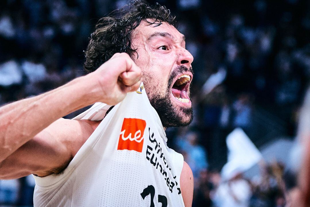 Llull celebra la victoria ante el Barcelona. 