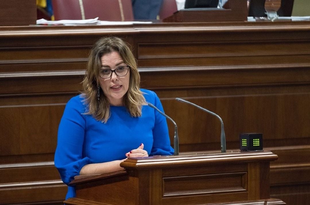 La alcaldesa de Arrecife y diputada regional en el Parlamento de Canarias
