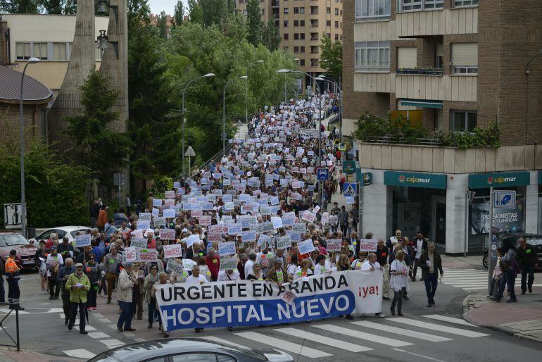 Clamor popular en las calles de Aranda por un nuevo hospital